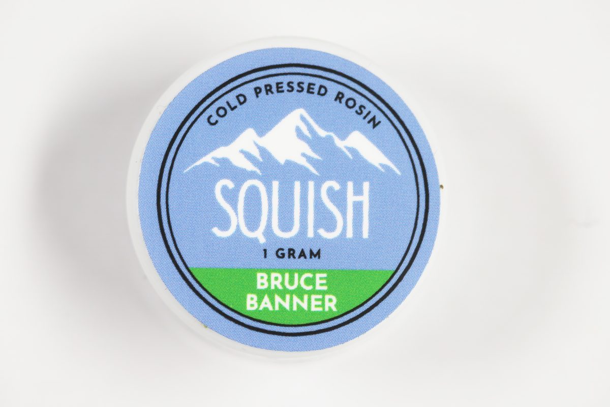 Squish Cold Pressed Rosin Bruce Banner Canna Sweets Mail Order