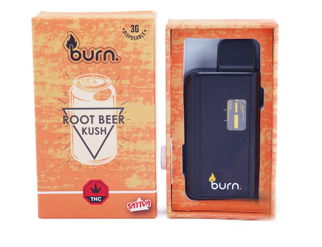 Burn Disposable Vapes Root Beer Kush Ml Canna Sweets Mail Order