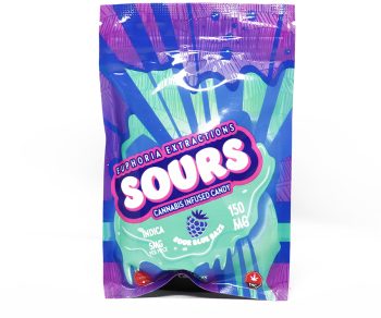 Euphoria Extractions Sours - Sour Blue Raspberry 150MG (INDICA)