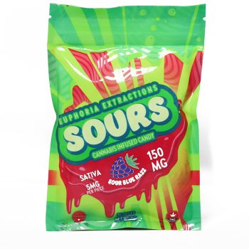 Euphoria Extractions Sours - Sour Blue Raspberry 150MG (SATIVA)