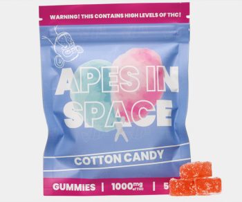 Apes In Space Gummies - Cotton Candy 1000MG