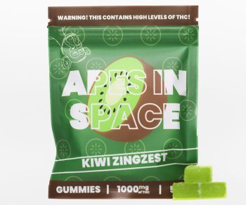 Apes In Space Gummies - Kiwi Zingzest 1000MG