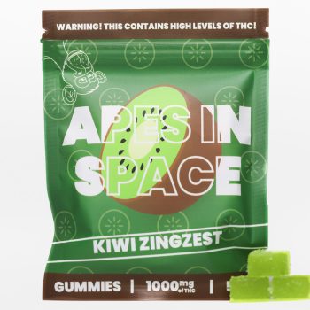 Apes In Space Gummies - Kiwi Zingzest 1000MG