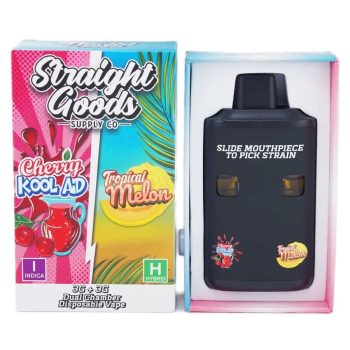 Straight Goods Dual Chamber Disposable Vapes 6G - Cherry  Kool Aid/Tropical Melon