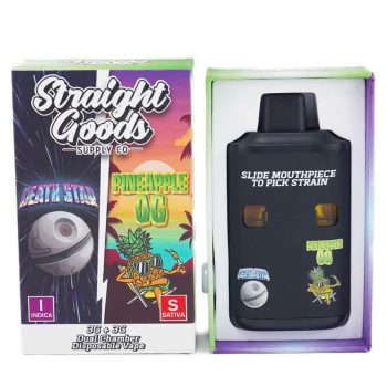 Straight Goods Dual Chamber Disposable Vapes 6G - Death Star/Pineapple OG