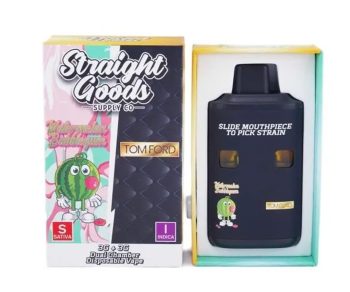 Straight Goods Dual Chamber Disposable Vapes 6G - Watermelon Bubblegum/Tom Ford