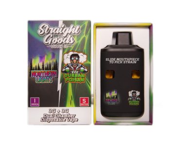 Straight Goods Dual Chamber Disposable Vapes 6G - Northern Lights/Durban Poison