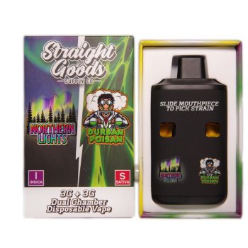 Straight Goods Dual Chamber Disposable Vapes 6G - Northern Lights/Durban Poison