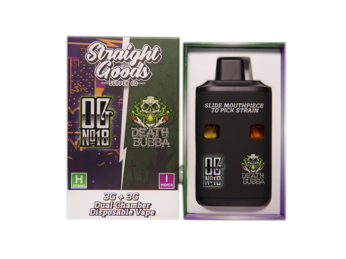 Straight Goods Dual Chamber Disposable Vapes 6G – OG #18 Death