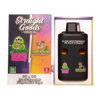 Straight Goods Dual Chamber Disposable Vapes 6G - Sour Space Candy / Lemonade