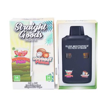 Straight Goods Dual Chamber Disposable Vapes 6G -  Morning Punch / Coconut Peach