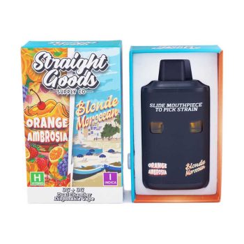 Straight Goods Dual Chamber Disposable Vapes 6G - Orange Ambrosia / Blonde Moroccan