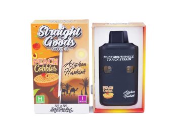 Straight Goods Dual Chamber Disposable Vapes 6G - Peach Cobbler / Afghan Hashish