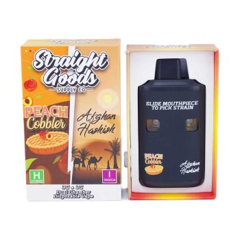 Straight Goods Dual Chamber Disposable Vapes 6G - Peach Cobbler / Afghan Hashish