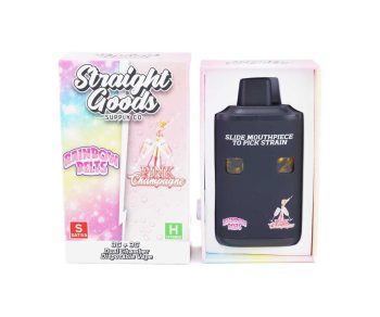 Straight Goods Dual Chamber Disposable Vapes 6G - Rainbow Belts / Pink Champagne