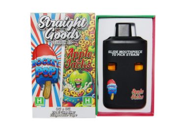 Straight Goods Dual Chamber Disposable Vapes 6G - Rocket Pops / Apple Jacks