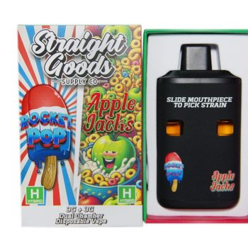 Straight Goods Dual Chamber Disposable Vapes 6G - Rocket Pops / Apple Jacks