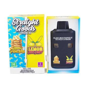 Straight Goods Dual Chamber Disposable Vapes 6G - Banana Pancakes / Lemon Rock