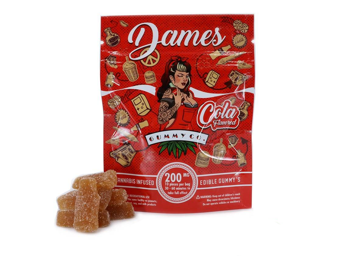 Dames Coca Cola Gummies 200MG Canna Sweets Mail Order Marijuana