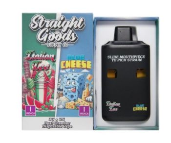 Straight Goods Dual Chamber Disposable Vapes 6G - Italian Ice / Blue Cheese