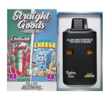 Straight Goods Dual Chamber Disposable Vapes 6G - Italian Ice / Blue Cheese