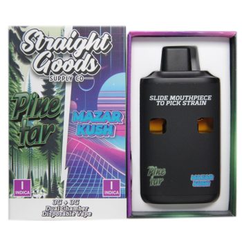 Straight Goods Dual Chamber Disposable Vapes 6G - Pine Tar / Mazar Kush