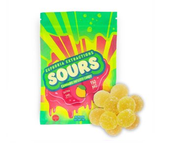 Euphoria Extractions - Sativa Gummies - Sour Lemon 150MG