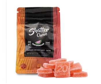 Euphoria Extractions - Shatter Chews - Watermelon 200MG (Sativa)
