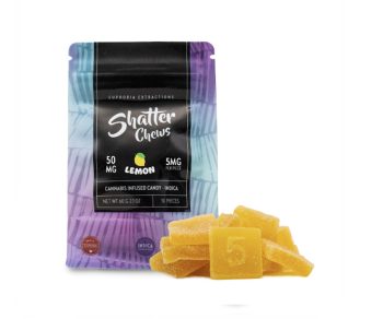 Euphoria Extractions - Shatter Chews - Lemon 50MG (Indica)