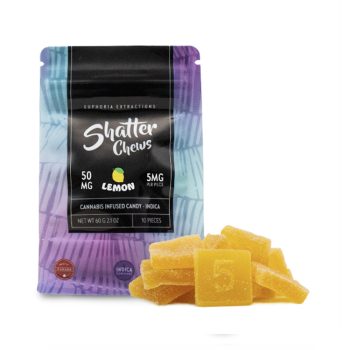 Euphoria Extractions - Shatter Chews - Lemon 50MG (Indica)