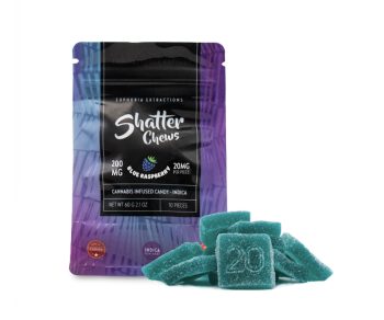 Euphoria Extractions - Shatter Chews - Blue Raspberry 200MG (Indica)