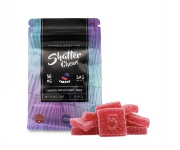 Euphoria Extractions - Shatter Chews - Cherry 50MG (Indica)