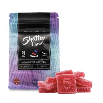 Euphoria Extractions - Shatter Chews - Cherry 50MG (Indica)