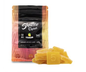 Euphoria Extractions - Shatter Chews - Lemon 50MG (Sativa)