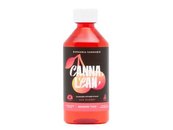 Euphoria Cannabis CannaLean – Red Cherry Syrup 900MG THC