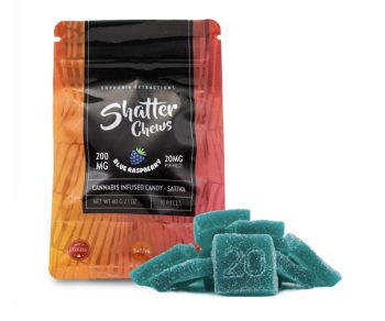 Euphoria Extractions - Shatter Chews - Blue Raspberry 200MG (Sativa)