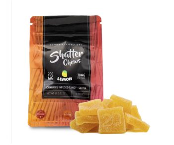 Euphoria Extractions - Shatter Chews - Lemon 200MG (Sativa)