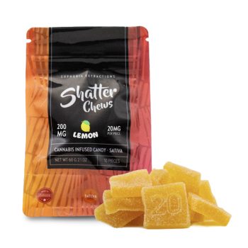 Euphoria Extractions - Shatter Chews - Lemon 200MG (Sativa)