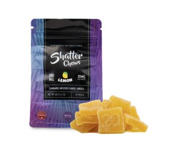 Euphoria Extractions - Shatter Chews - Lemon 200MG (Indica)