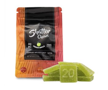 Euphoria Extractions - Shatter Chews - Green Apple 200MG (Sativa)