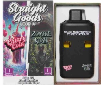 Straight Goods Dual Chamber Disposable Vapes 6G - Cherry Cola / Zombie Kush 6G