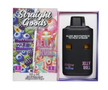 Straight Goods Dual Chamber Disposable Vapes 6G - Blackberry x Blueberry / Jelly Roll 6G