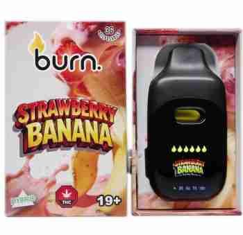 Burn Disposable Vapes - Strawberry Banana 3ML