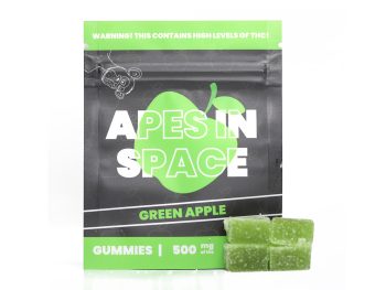 Apes In Space Gummies - Green Apple 500MG