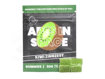 Apes In Space Gummies - Kiwi Zingzest 500MG