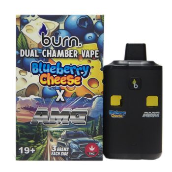 Burn Dual Chamber Disposable Vape – Blueberry Cheese x AMG 6G
