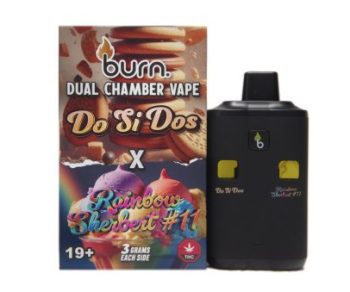 Burn Dual Chamber Disposable Vape – Do Si Dos x Rainbow Sherbert #11 6G