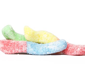 CBD Sweets - Sour Neon Gummy Worms - 100MG