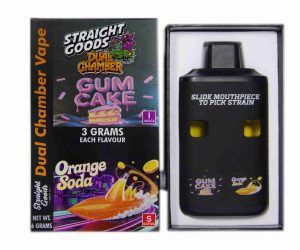 Straight Goods Dual Chamber Disposable Vapes 6G - Gum Cake / Orange Soda 6G