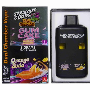 Straight Goods Dual Chamber Disposable Vapes 6G - Gum Cake / Orange Soda 6G